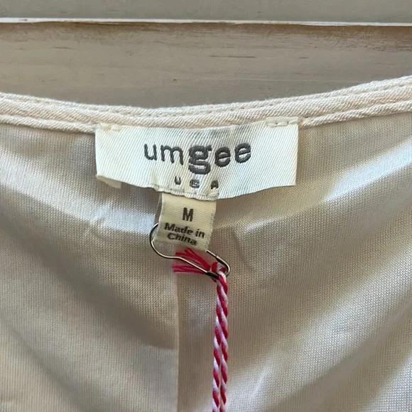 NWT/ Umgee Mid Length Bohemian Cream knee length flowy dress, all seasons! ❤️ - Picture 3 of 10